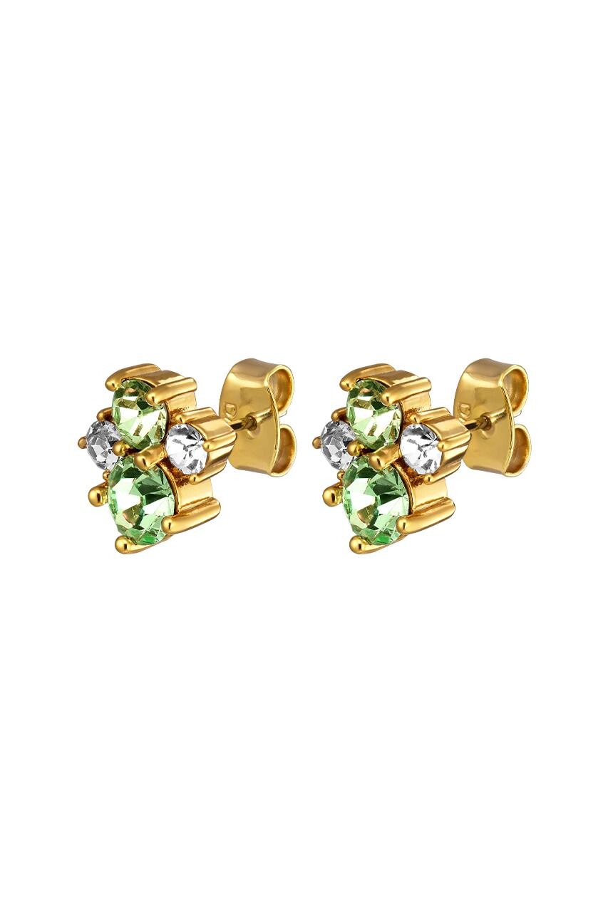 Dyrberg Kern Billis Earring, Color Gold Green, Onesize, Women
