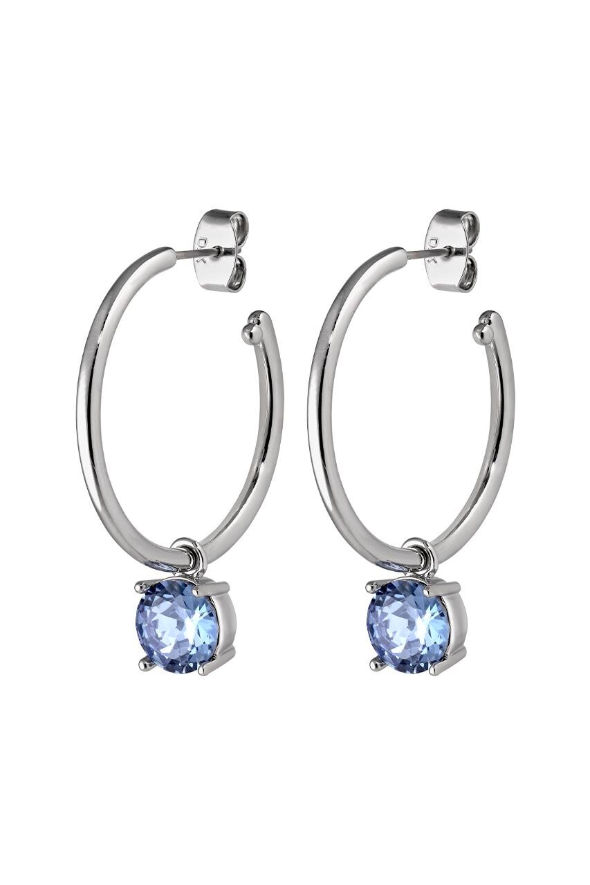 Dyrberg Kern Diega Earring, Color Silver Blue, Onesize, Women