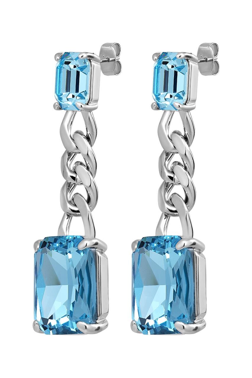 Dyrberg Kern Calla Earring, Color Silver Blue, Onesize, Women