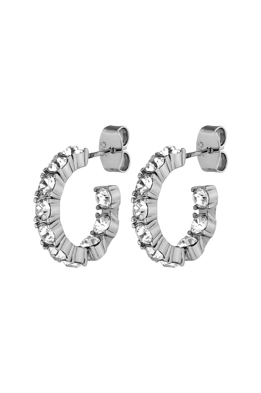 Dyrberg Kern Raquel Earring, Color Silver Crystal, Onesize, Women