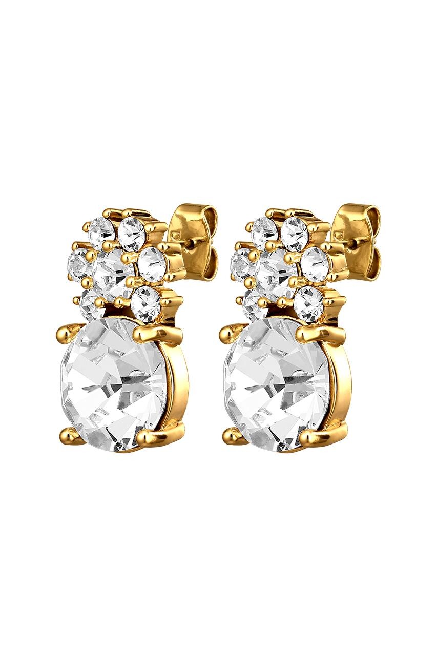 Dyrberg Kern Beckia Earring, Color Gold Crystal, Onesize, Women