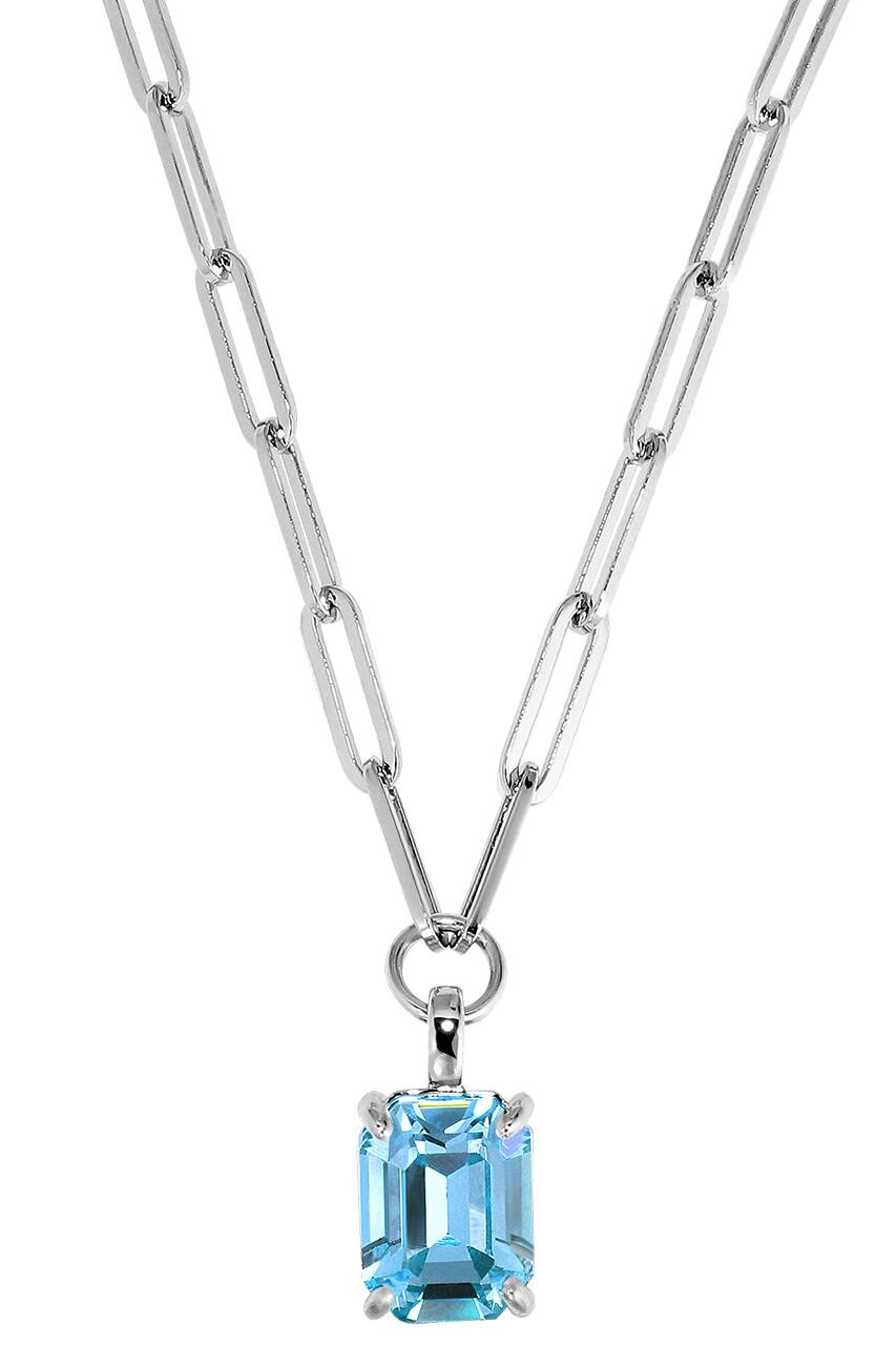 Dyrberg Kern Octa Necklace, Color Silver Blue, Onesize, Women