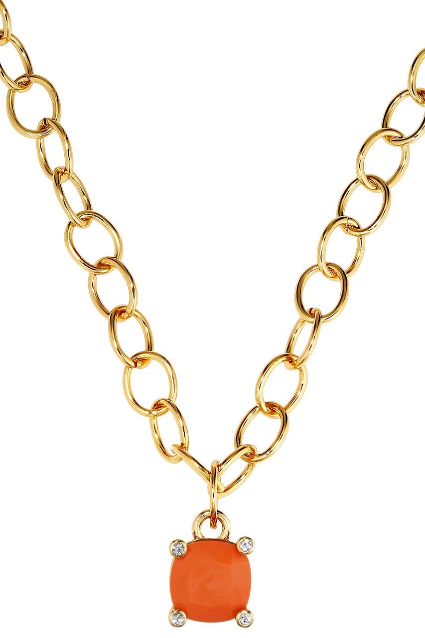 Dyrberg Kern Ramina Necklace, Color Gold, Orange, Onesize, Women