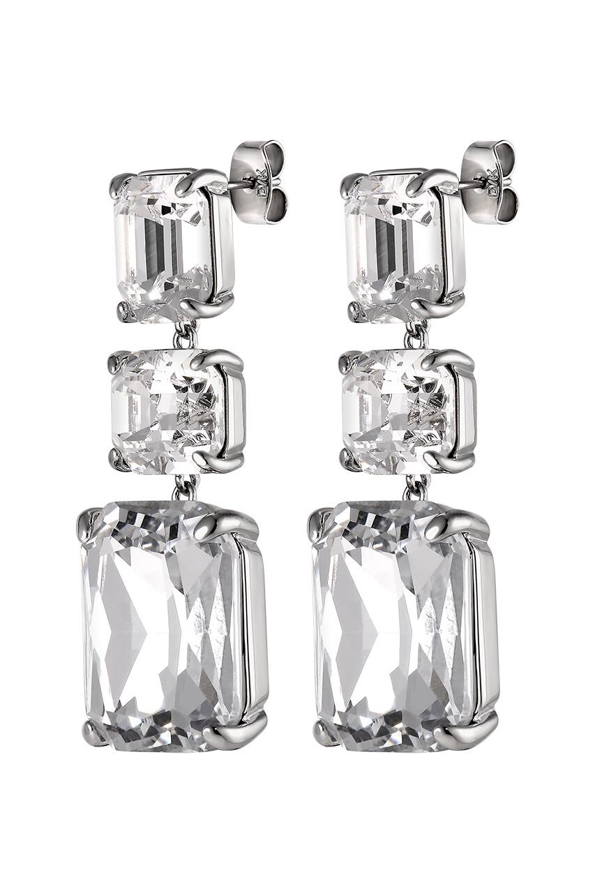 Dyrberg Kern Esmara Earring, Color Silver Crystal, Onesize, Women