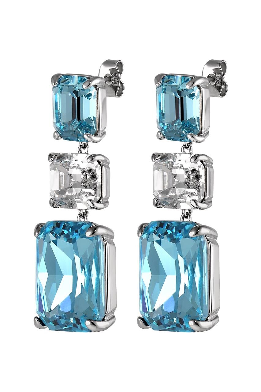 Dyrberg Kern Esmara Earring, Color Silver Blue, Onesize, Women