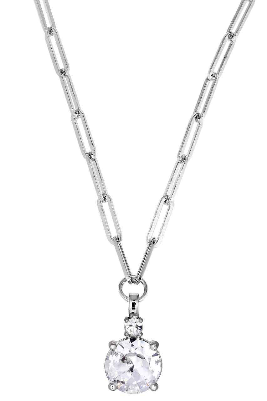 Dyrberg Kern Dyrberg/Kern Glory Necklace, Color: Silver/Crystal, Onesize, Women