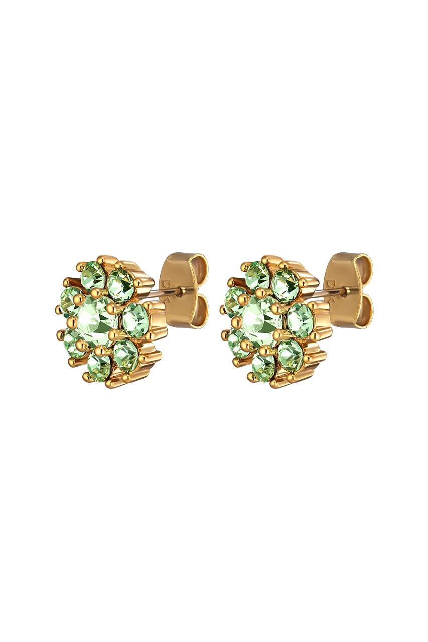 Dyrberg Kern Carnea Earring, Color Gold Green, Onesize, Women