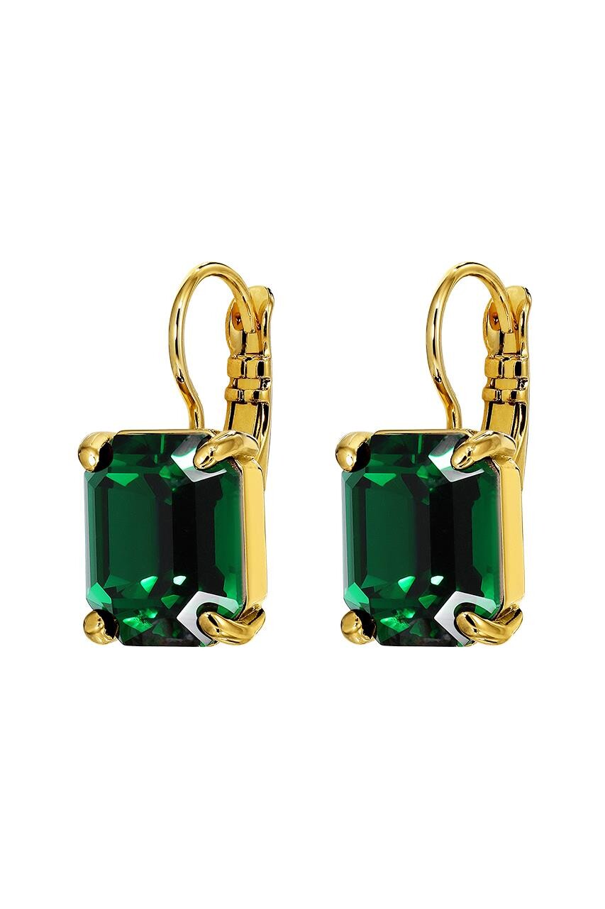 DYRBERG KERN SEGIN EARRING 470100 (Gold, Green, ONESIZE)