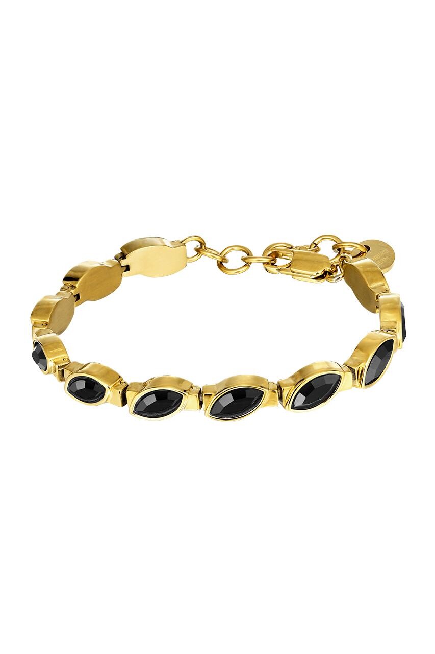 Dyrberg Kern Celtis Bracelet, Color Gold Black, Onesize, Women