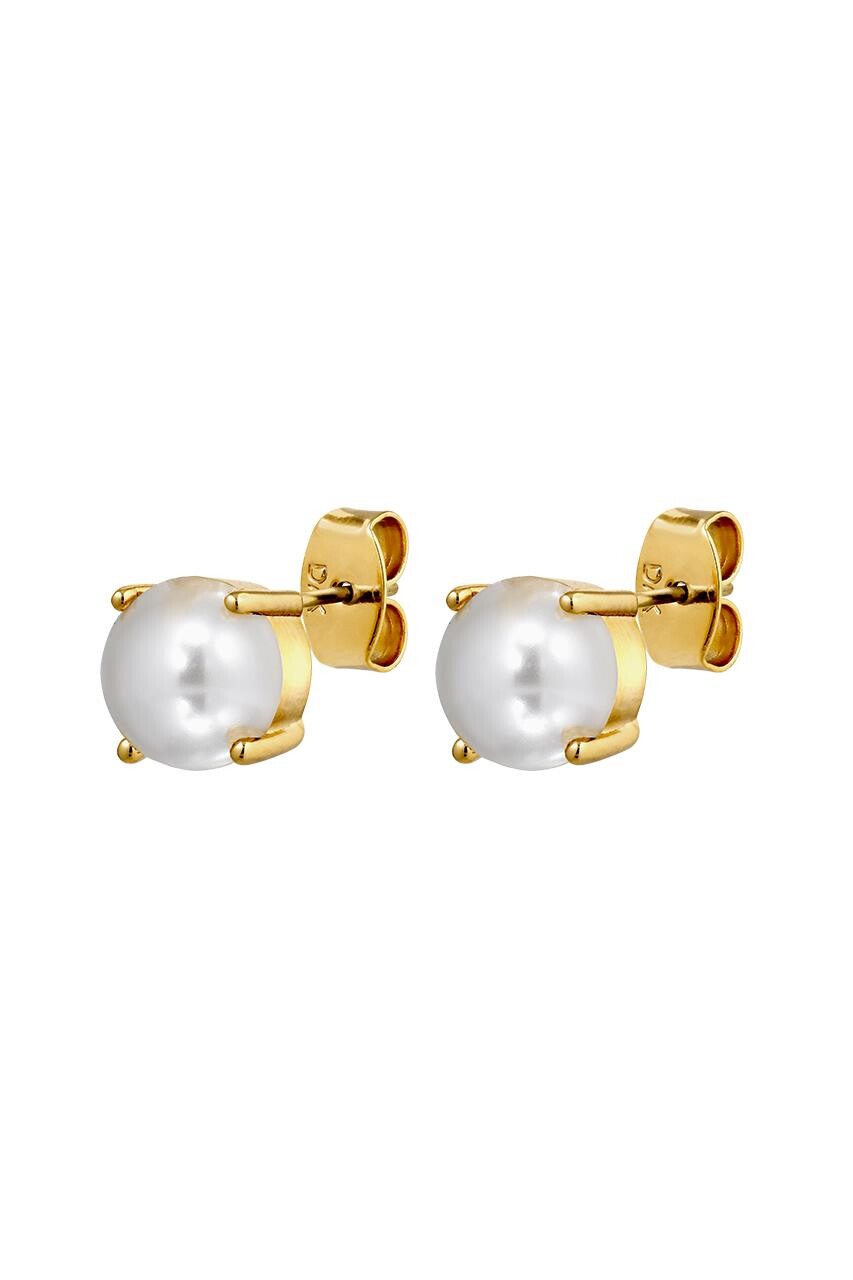 Dyrberg Kern Daze Earring, Color Gold White, Onesize, Women