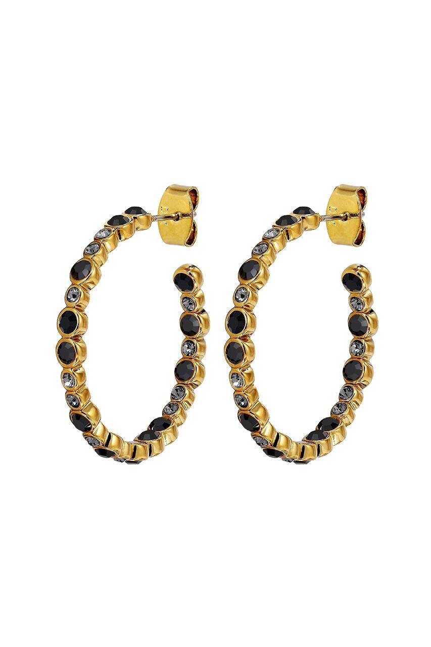 Dyrberg Kern Dyrberg/Kern Nandita Earring, Color: Gold/Black, Onesize, Women