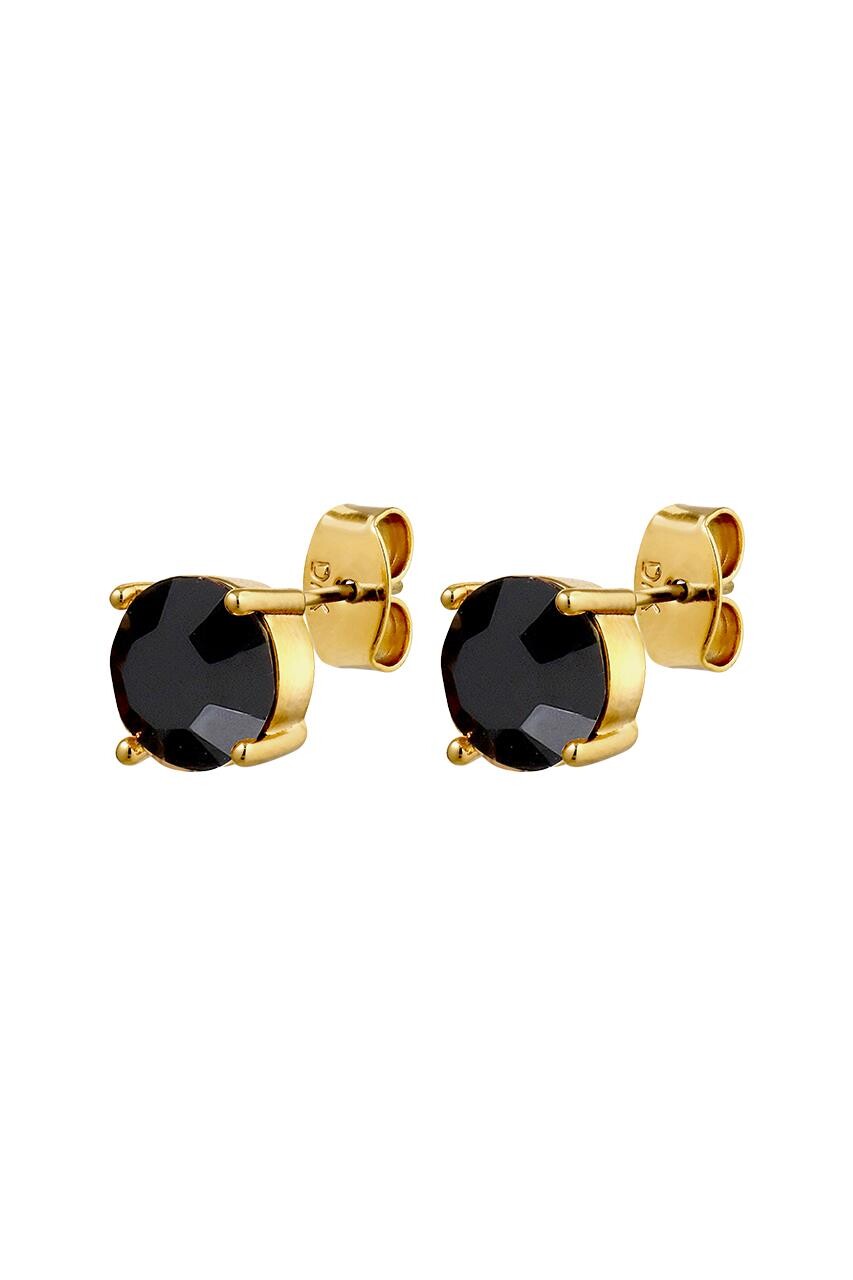 Dyrberg Kern Daze Earring, Color Gold Black, Onesize, Women