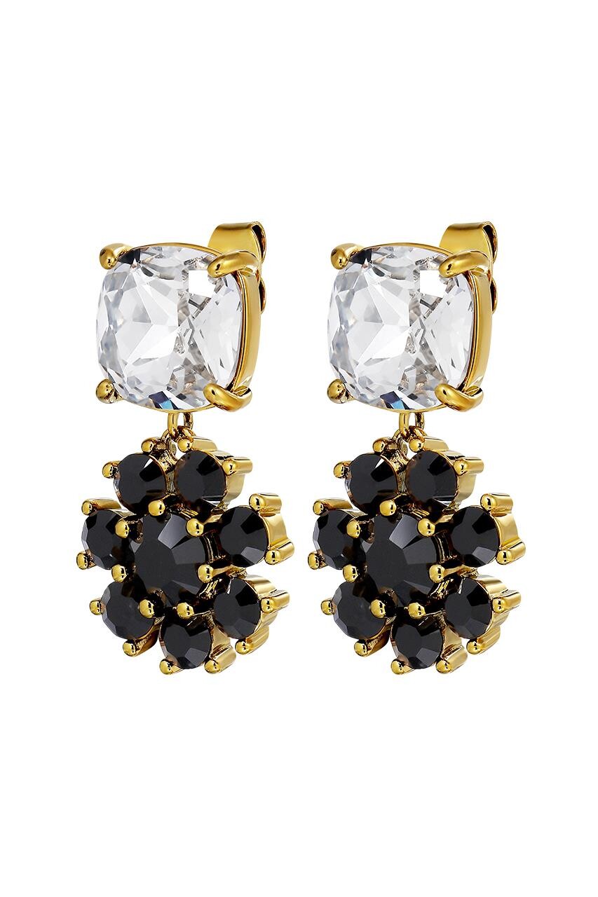 Dyrberg Kern Poppy Earring, Color Gold Black, Onesize, Women