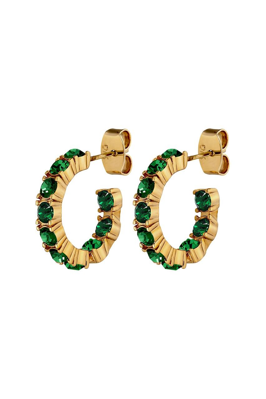 Dyrberg Kern Raquel Earring, Color Gold Green, Onesize, Women