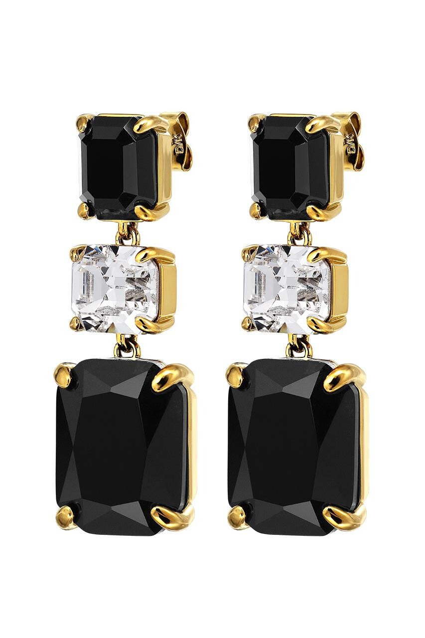 Dyrberg Kern Dyrberg/Kern Esmara Earring, Color: Gold/Black, Onesize, Women
