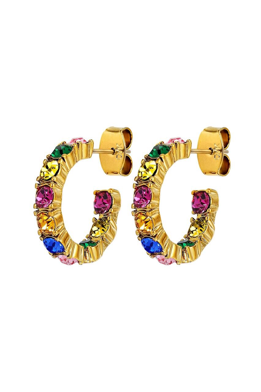 Dyrberg Kern Raquel Earring, Color Gold, Rainbow, Onesize, Women