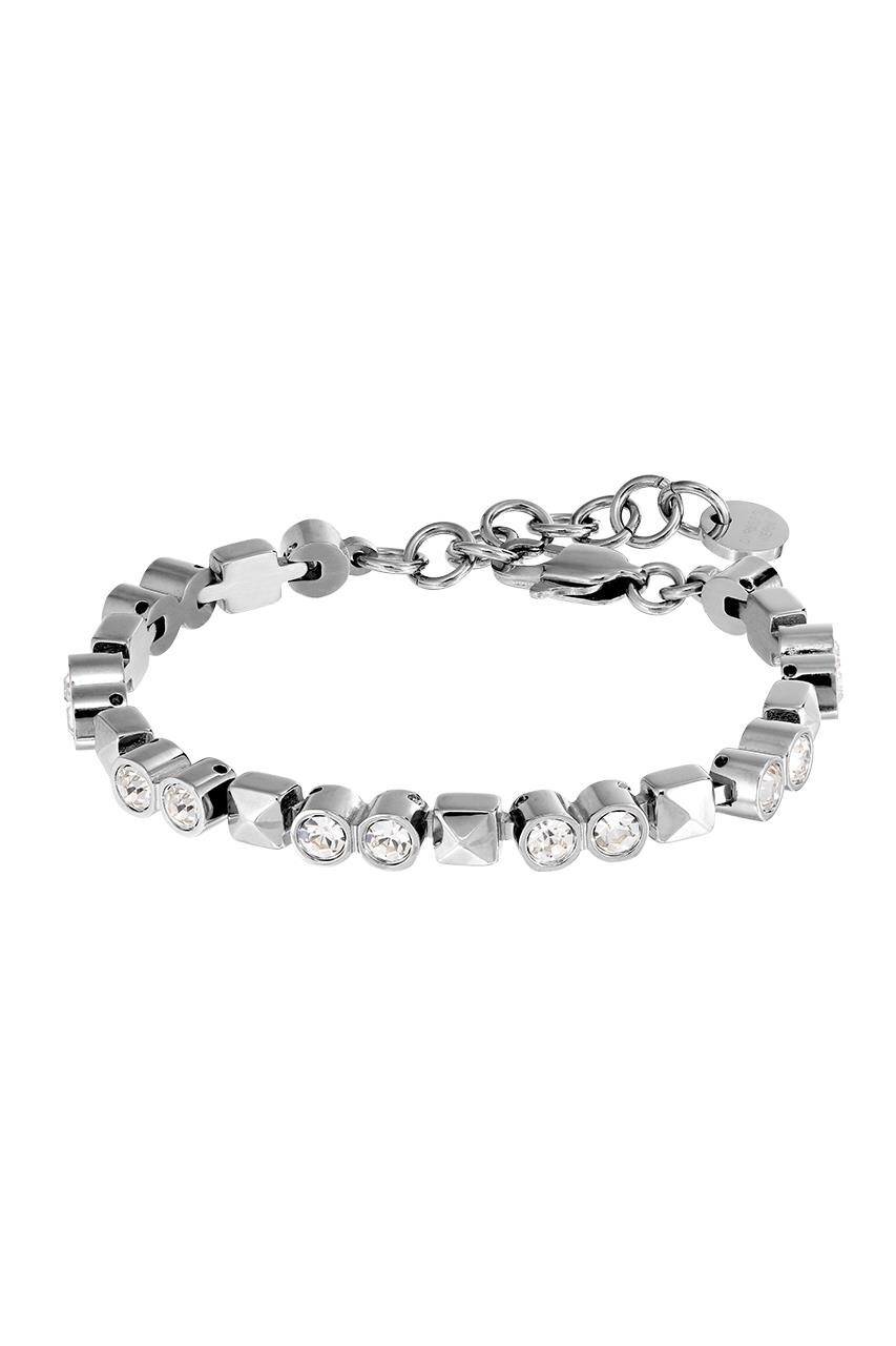 Dyrberg Kern Rockstund Bracelet, Color Silver Crystal, Onesize, Women