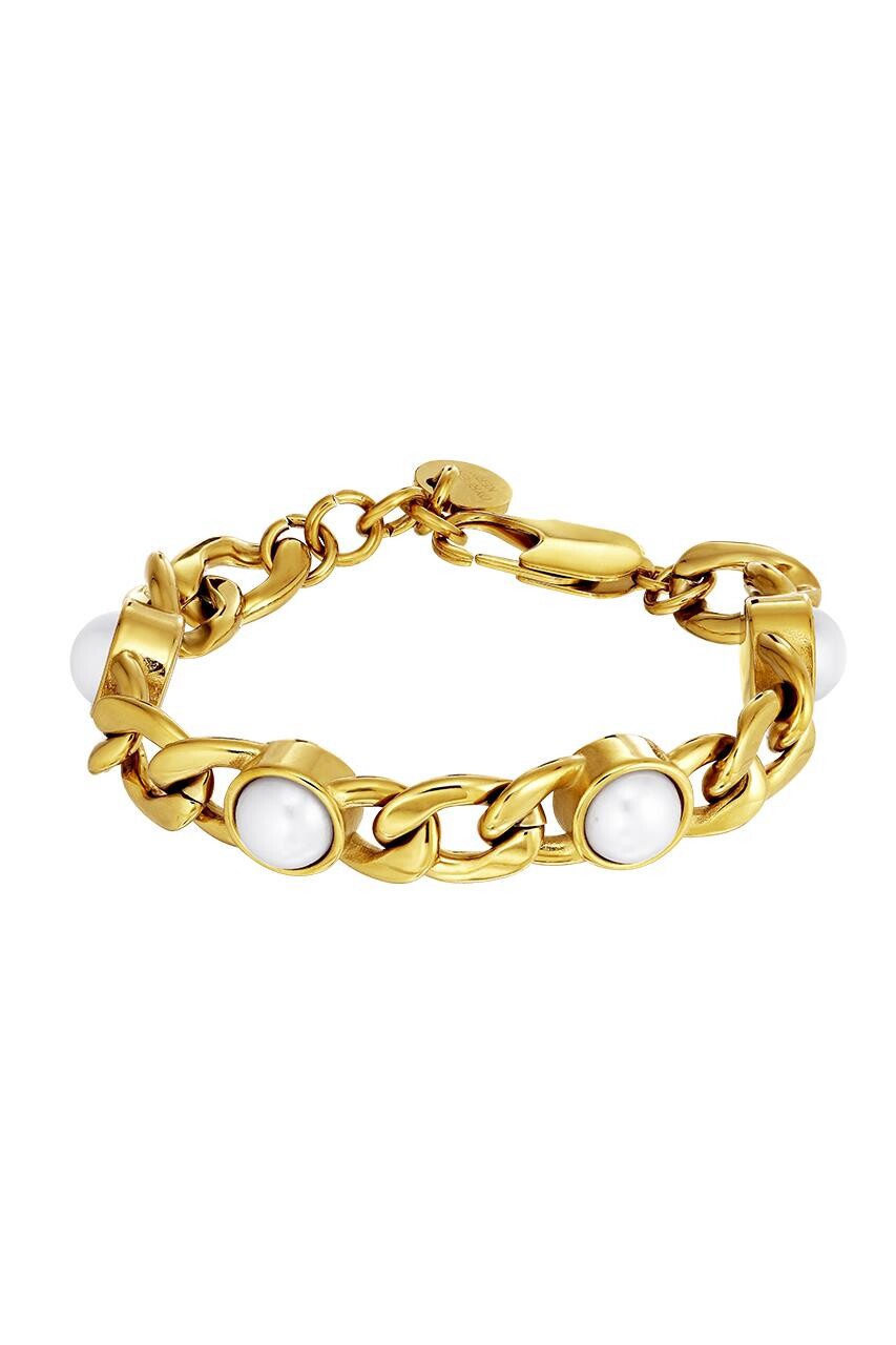 Dyrberg Kern Ariane Bracelet, Color Gold White, Onesize, Women