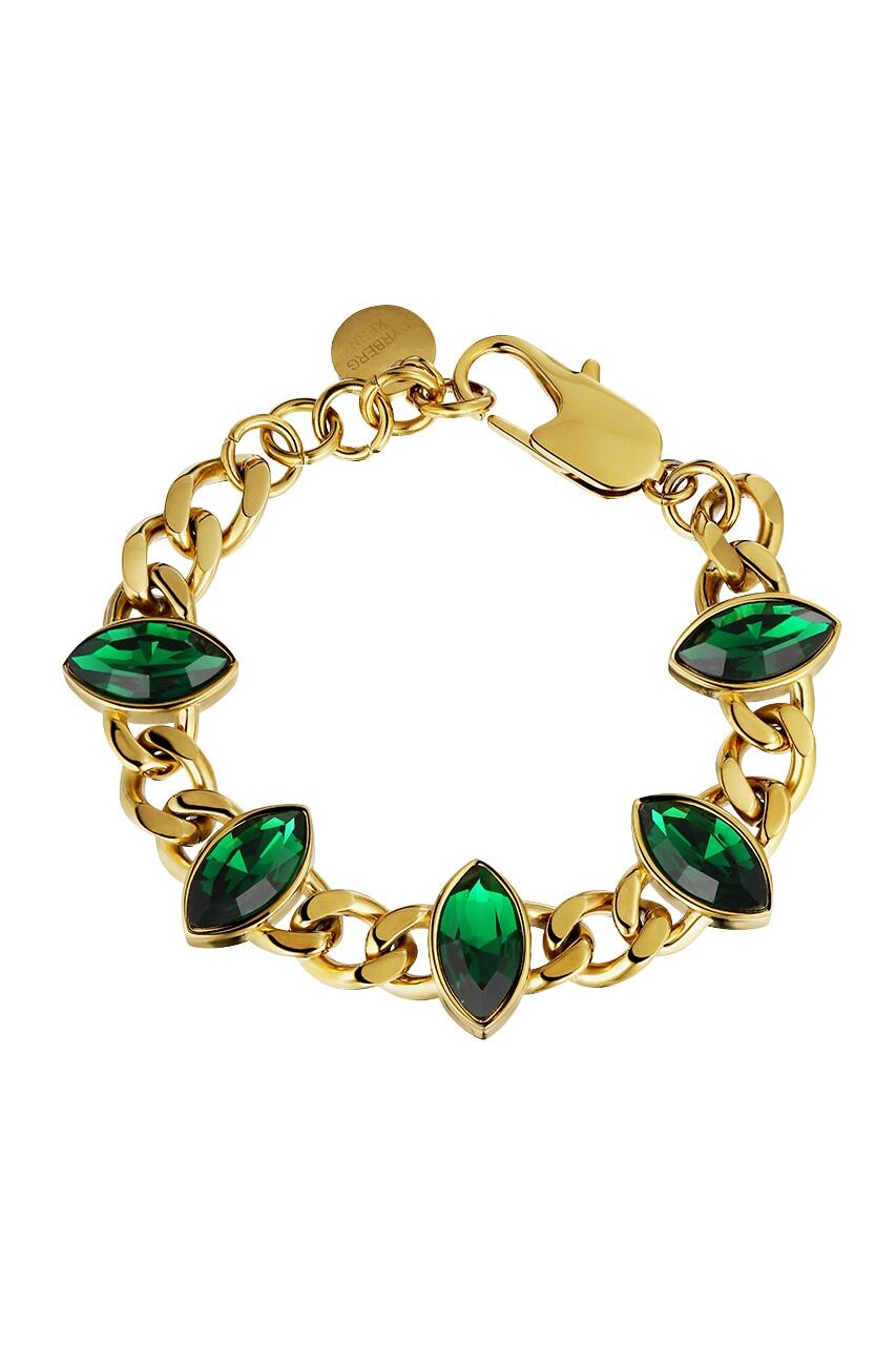 Dyrberg Kern Zelko Bracelet, Color Gold Green, Onesize, Women