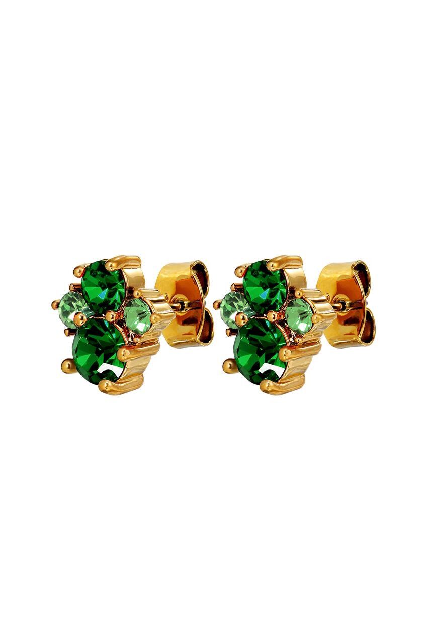 Dyrberg Kern Billis Earring, Color Gold Green, Onesize, Women