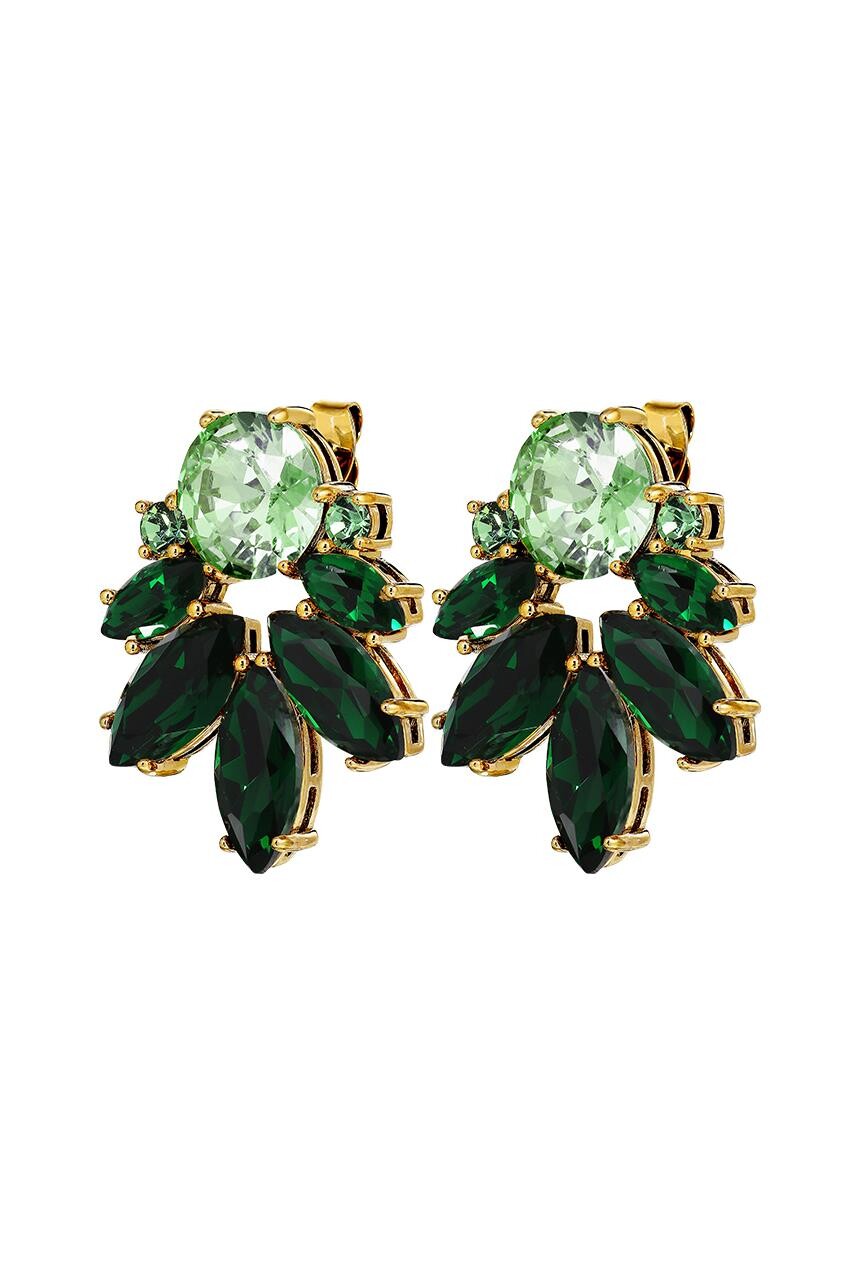 Dyrberg Kern Dyrberg/Kern Drago Earring, Color: Gold/Green, Onesize, Women