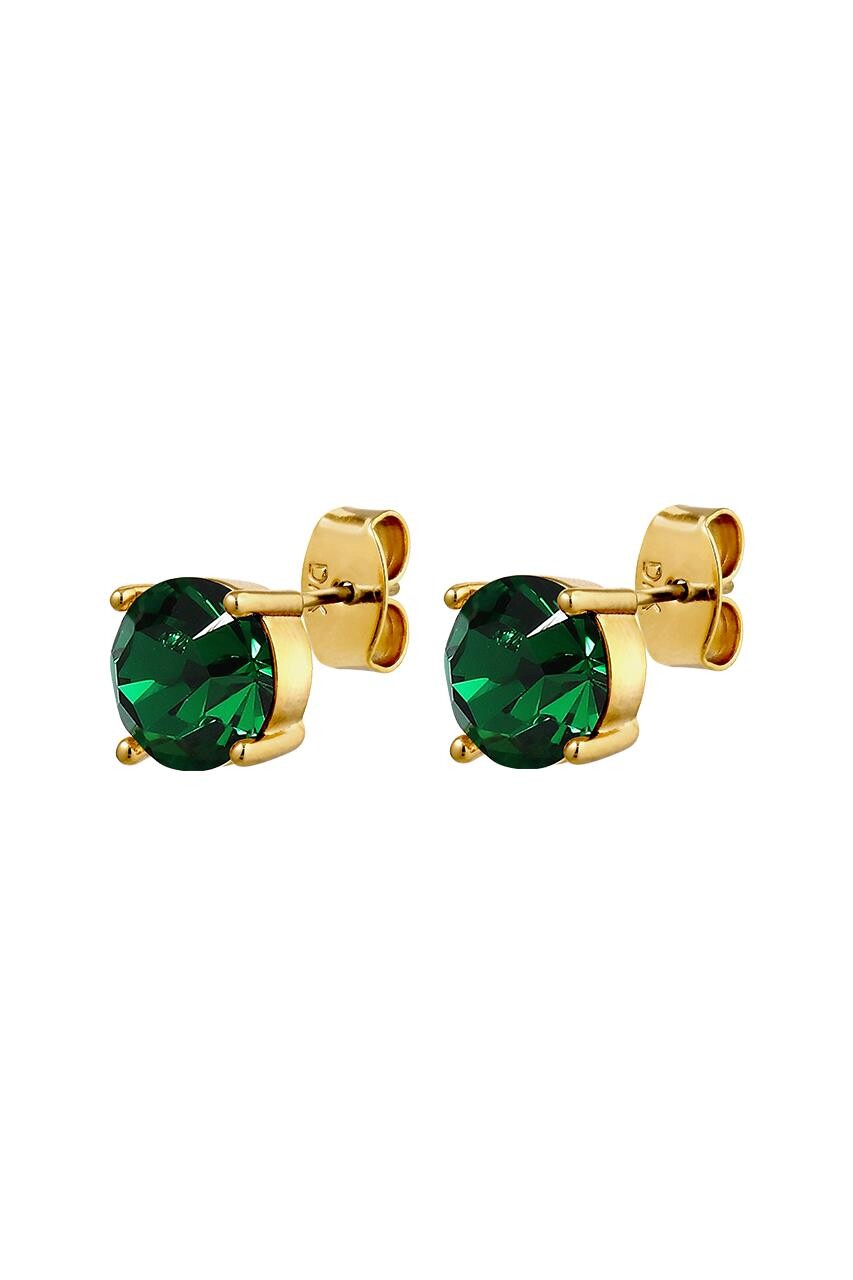 Dyrberg Kern Daze Earring, Color Gold Green, Onesize, Women