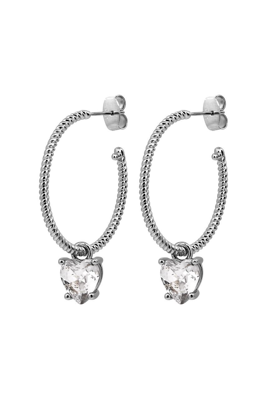 DYRBERG KERN ELANA EARRING 480031 (Silver, Crystal, ONESIZE)