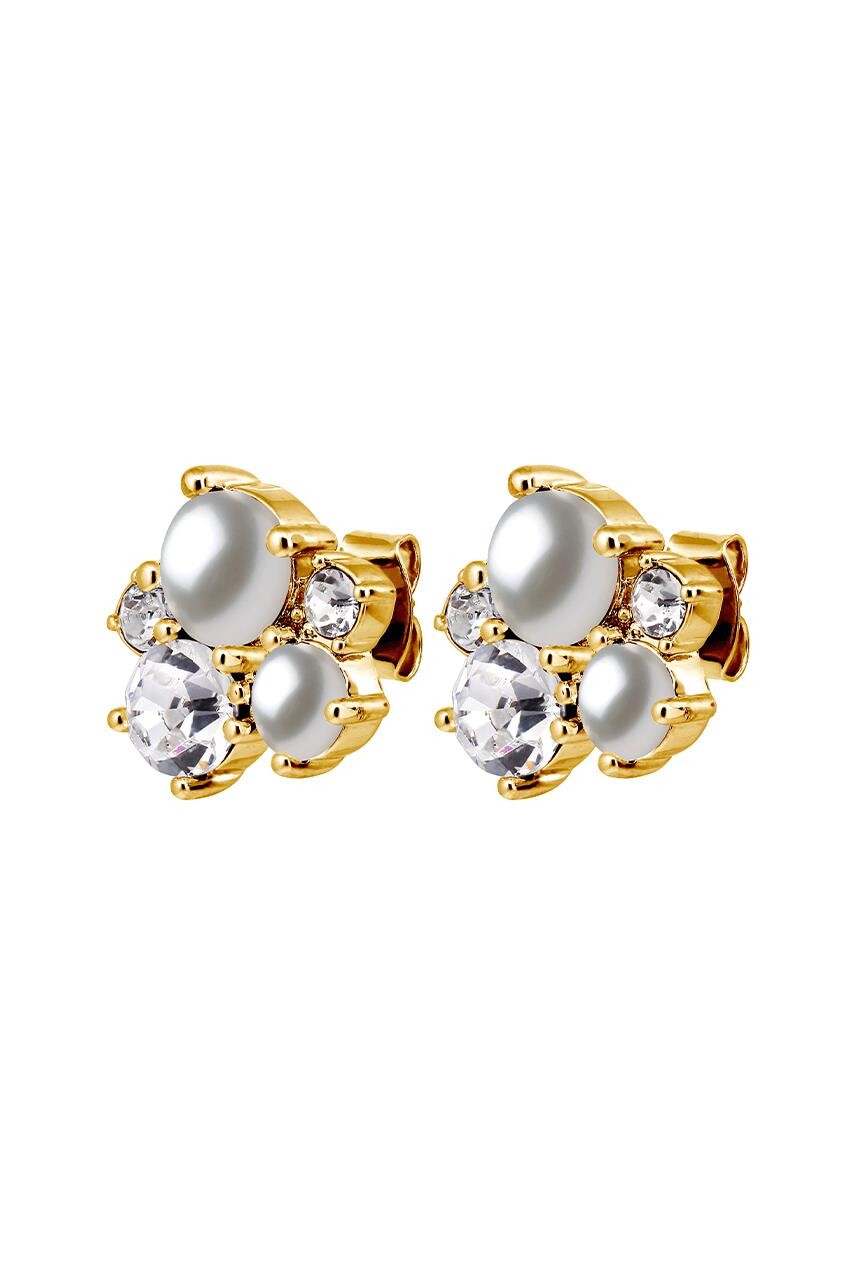 DYRBERG KERN MINNIE EARRING 480161 (Gold, White, ONESIZE)
