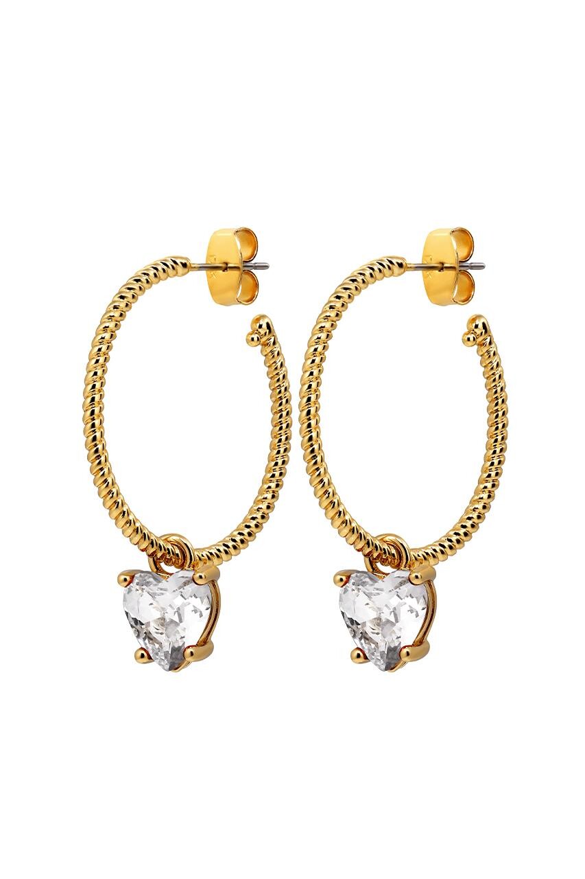 DYRBERG KERN ELANA EARRING 480032 (Gold, Crystal, ONESIZE)