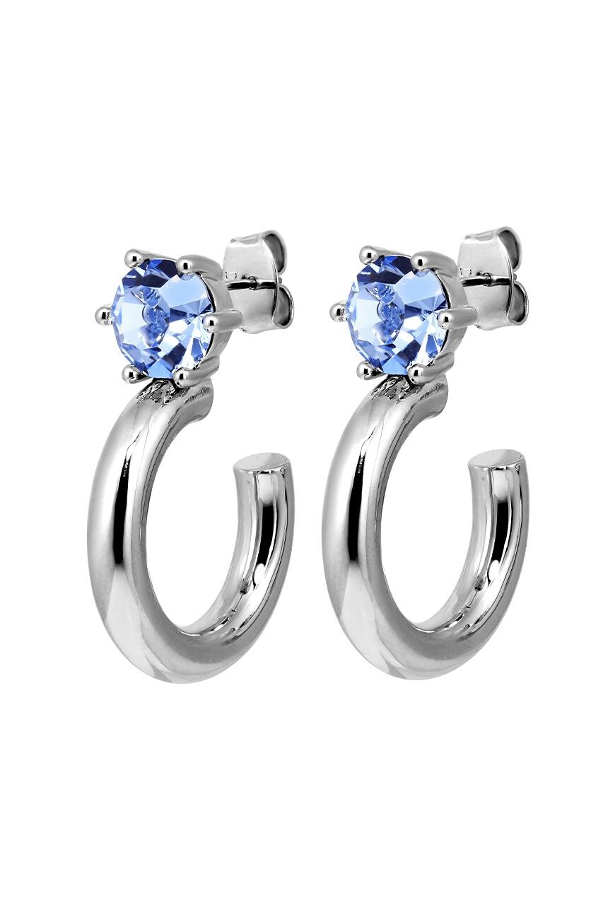 DYRBERG KERN QUINTE EARRING 480079 (Silver, Blue, ONESIZE)