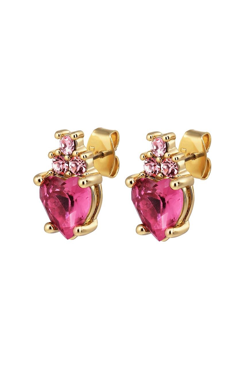 DYRBERG KERN HAVOC EARRING 480029 (Gold, Pink, ONESIZE)