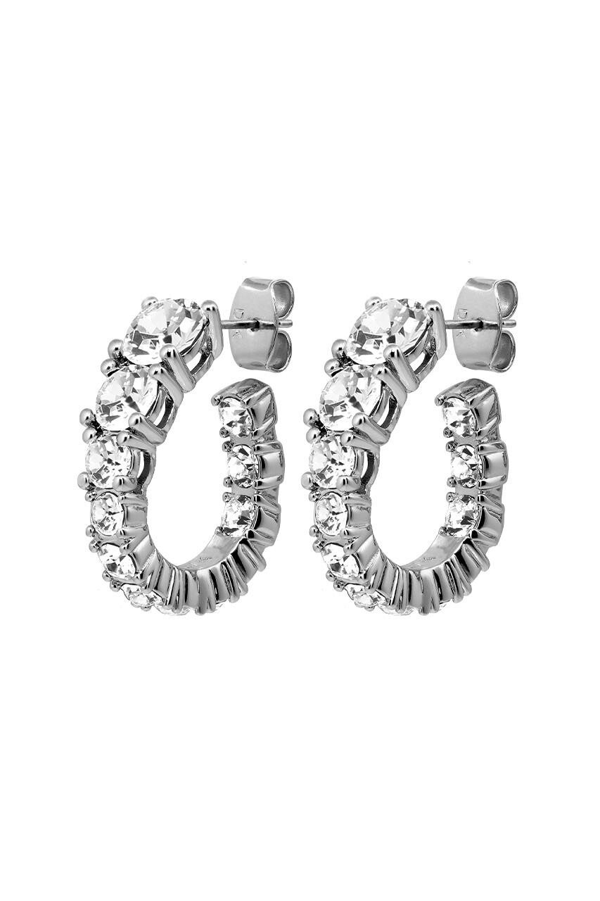 DYRBERG KERN KOLOS EARRING 480024 (Silver, Crystal, ONESIZE)