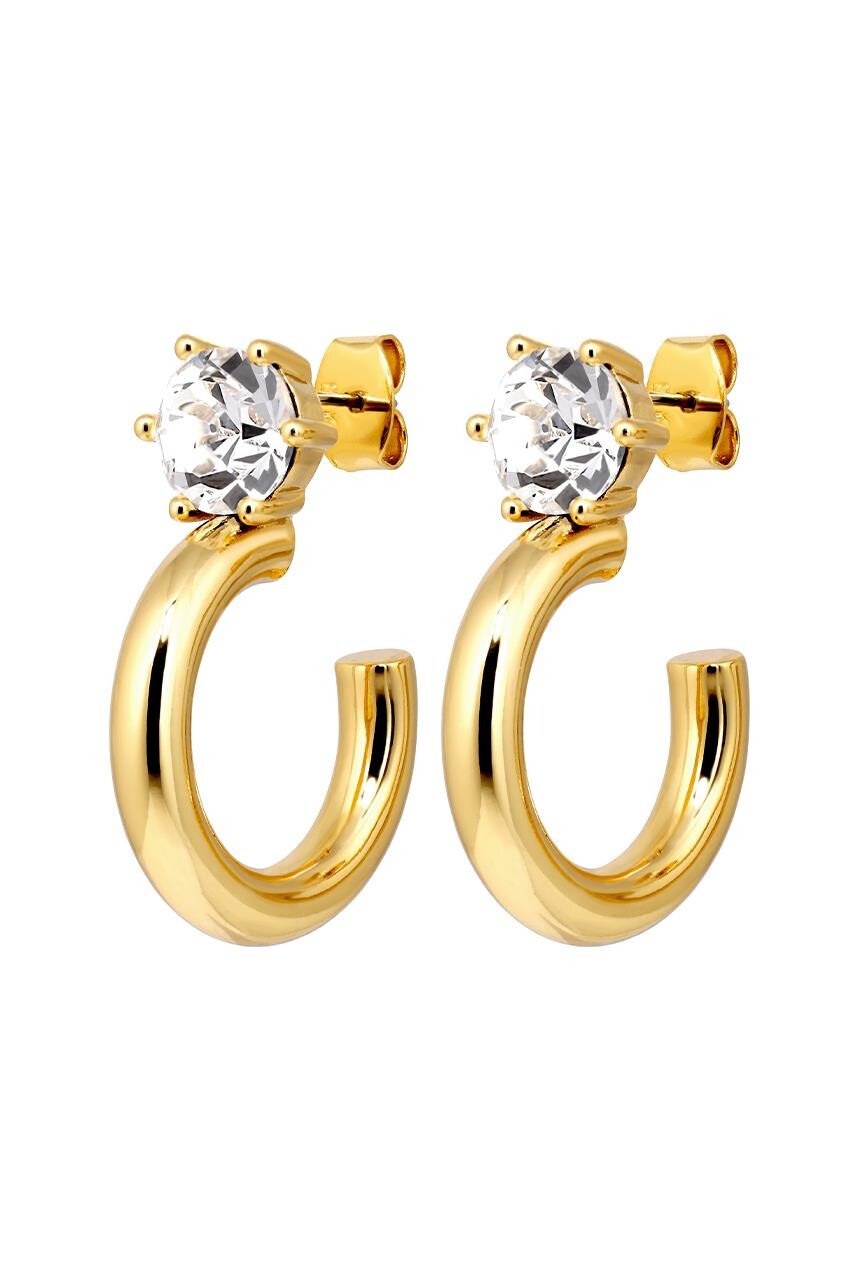 DYRBERG KERN QUINTE EARRING 480076 (Gold, Crystal, ONESIZE)