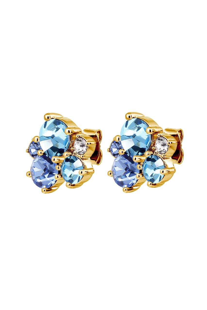 DYRBERG KERN MINNIE EARRING 480158 (Gold, Blue, ONESIZE)