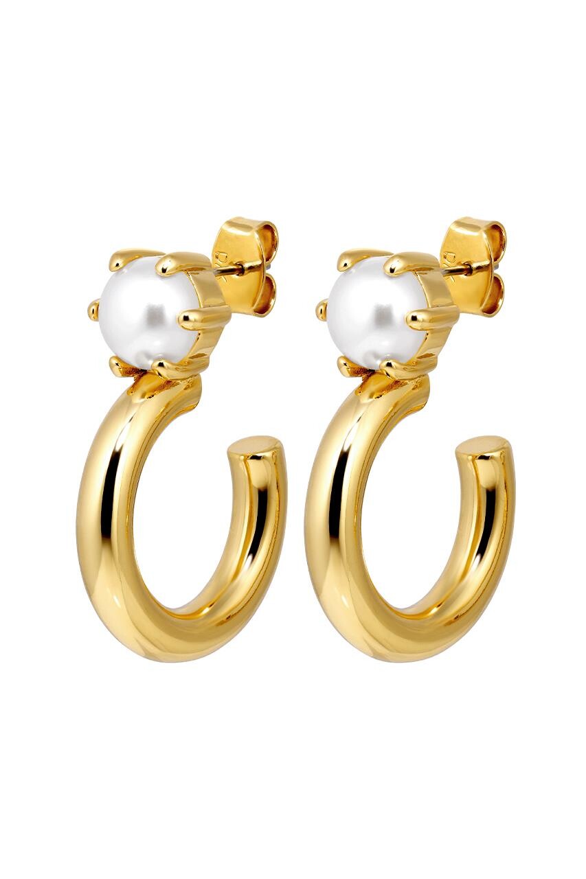 DYRBERG KERN QUINTE EARRING 480077 (Gold, White, ONESIZE)