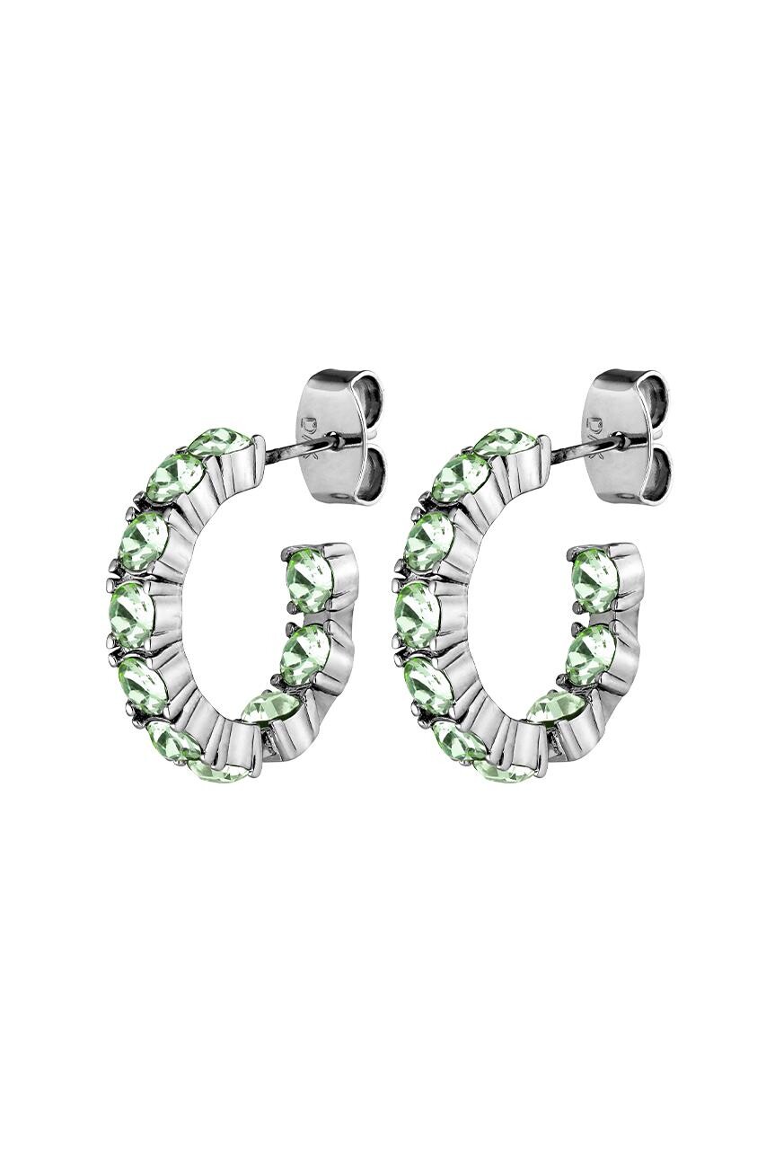 DYRBERG KERN RAQUEL EARRING 480182 (Silver, Green, ONESIZE)