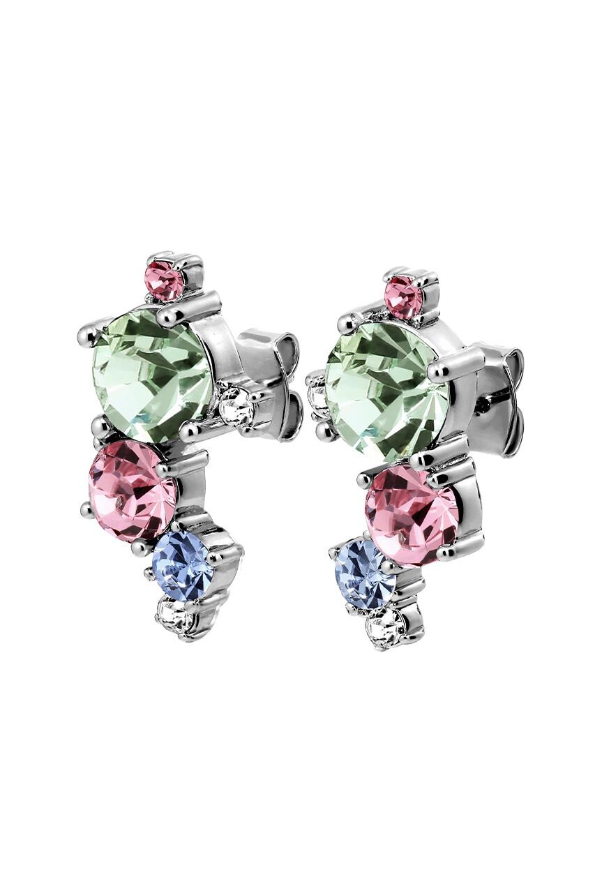 DYRBERG KERN CURRA EARRING 480081 (Silver, Pastel, ONESIZE)