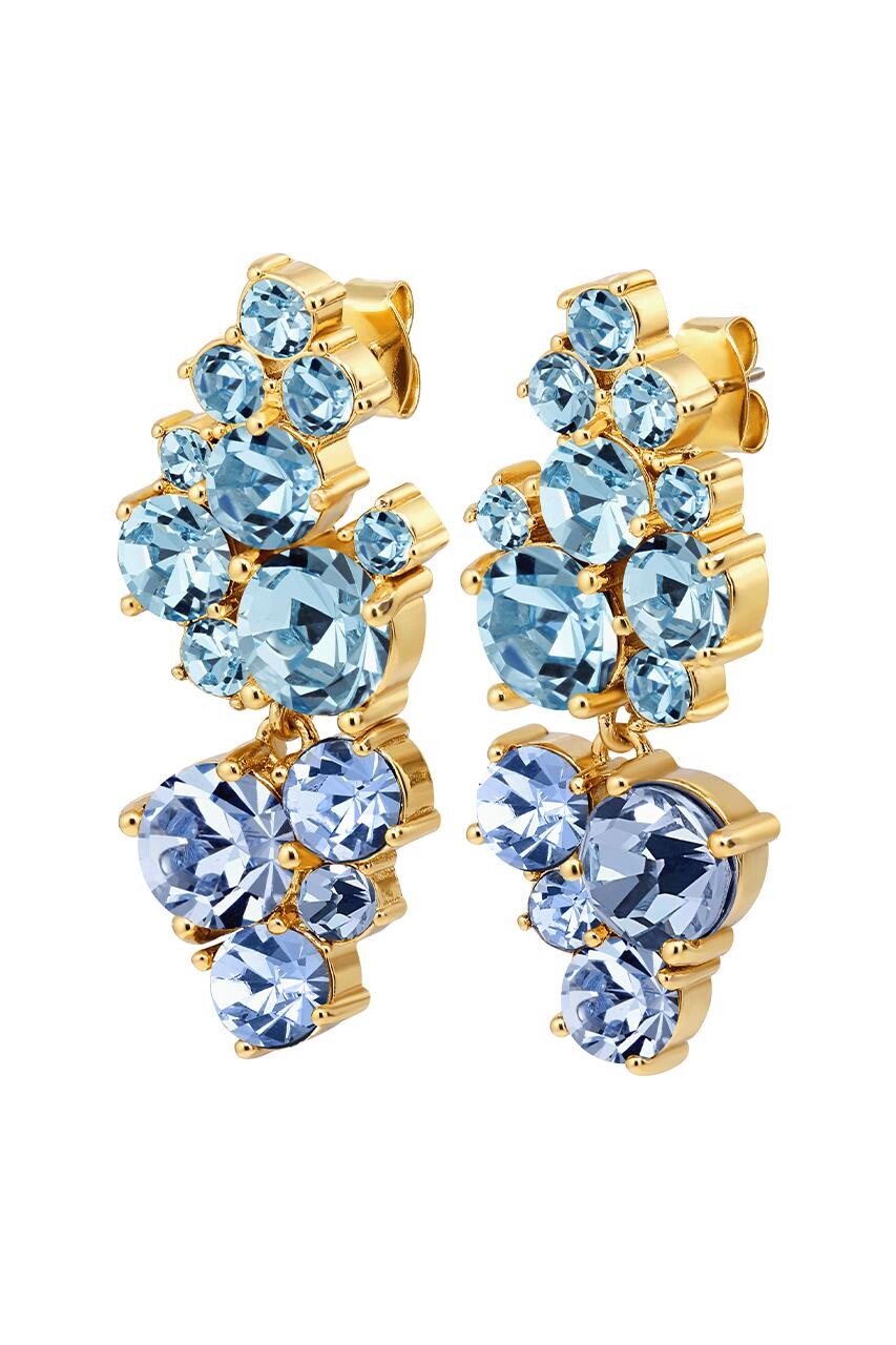 DYRBERG/KERN MARIGOLD EARRING 480169 (Gold, Blue, ONESIZE)