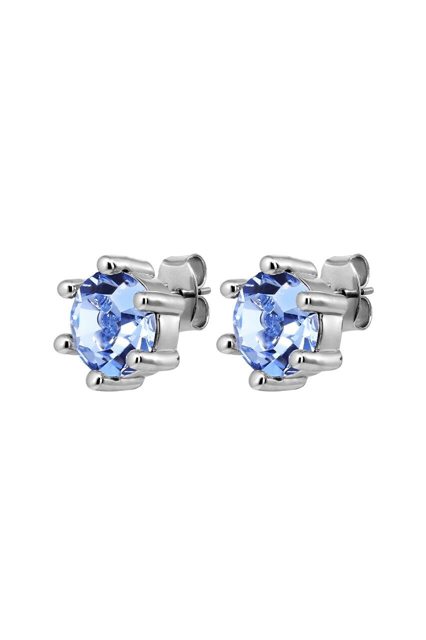 DYRBERG KERN CRAZE EARRING 480072 (Silver, Blue, ONESIZE)