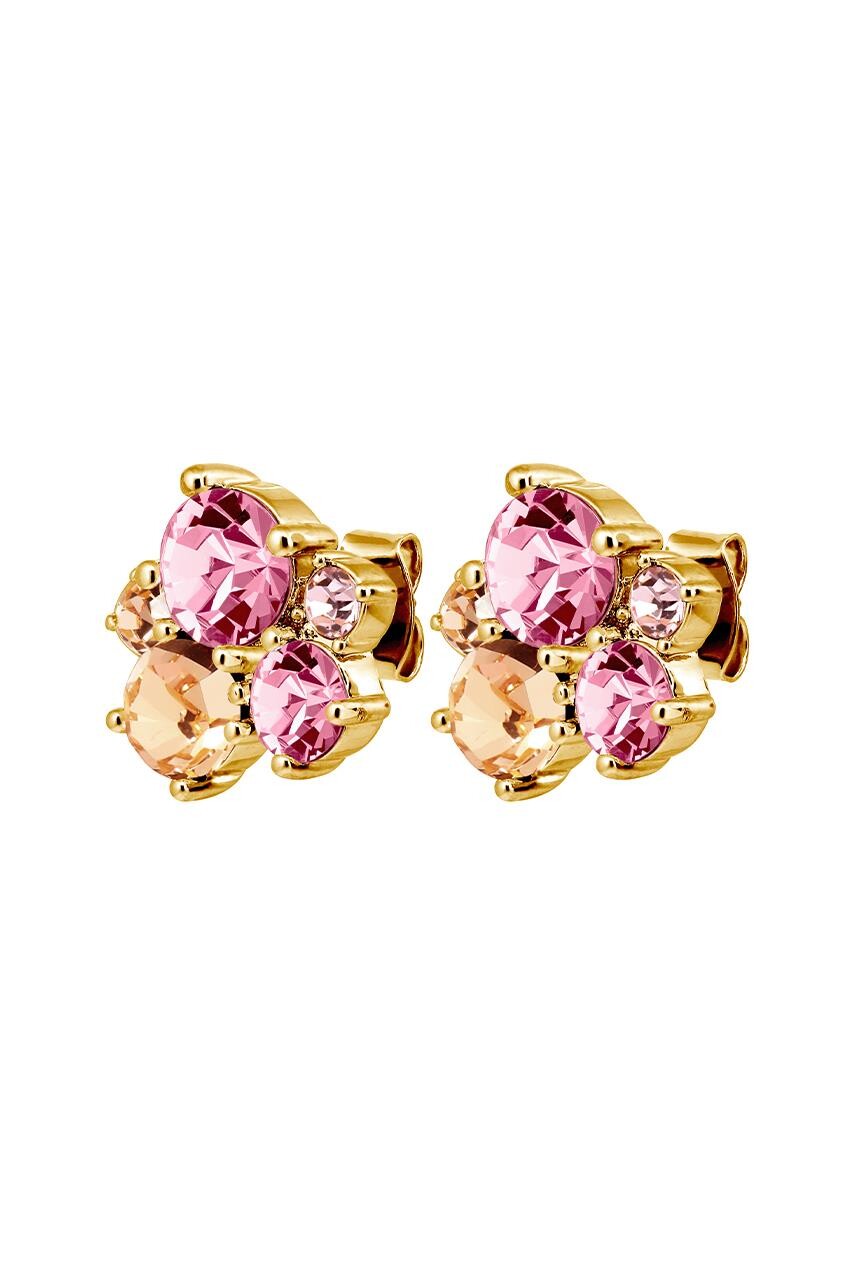 DYRBERG KERN MINNIE EARRING 480162 (Gold, Pink, ONESIZE)