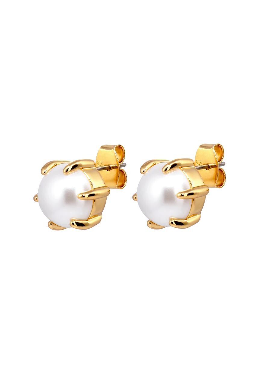 DYRBERG KERN CRAZE EARRING 480068 (Gold, White, ONESIZE)