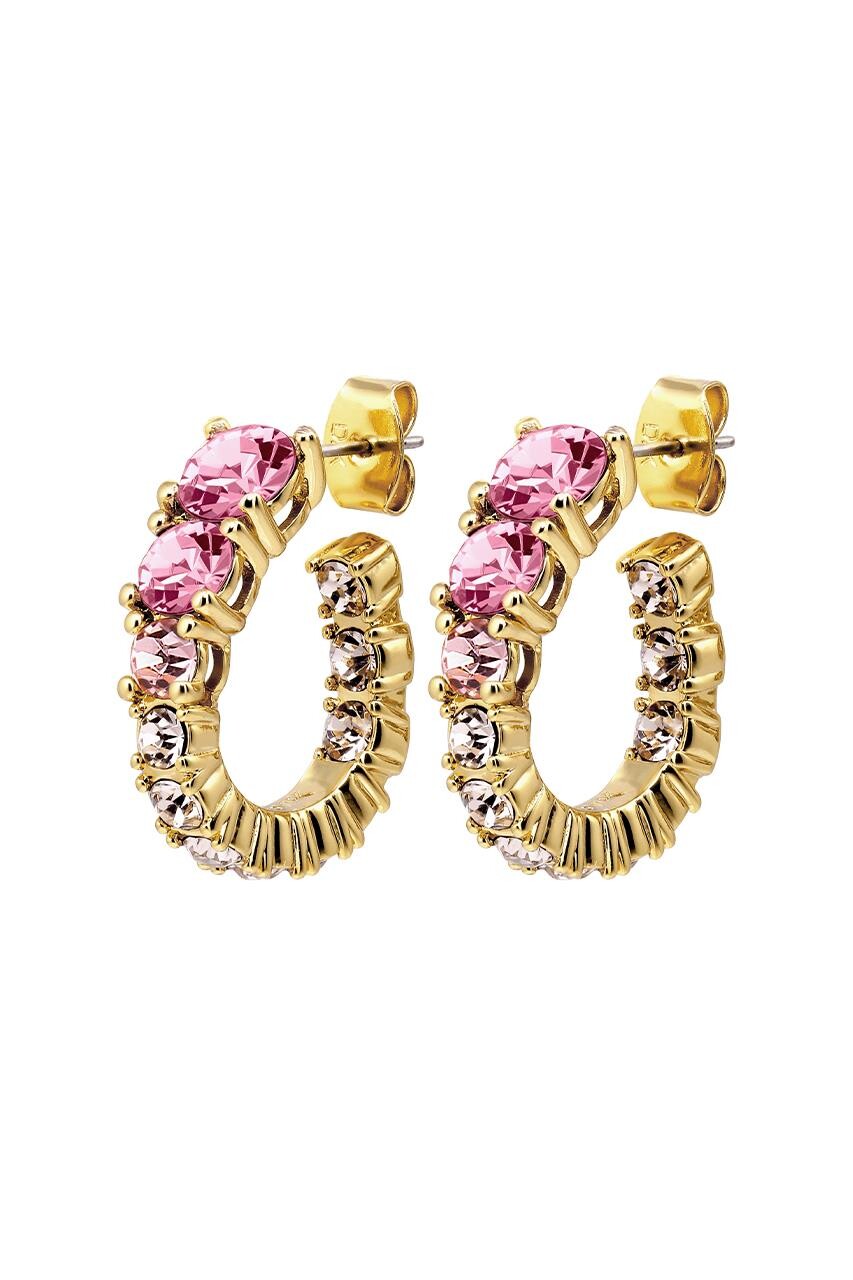 DYRBERG KERN KOLOS EARRING 480025 (Gold, Pink, ONESIZE)