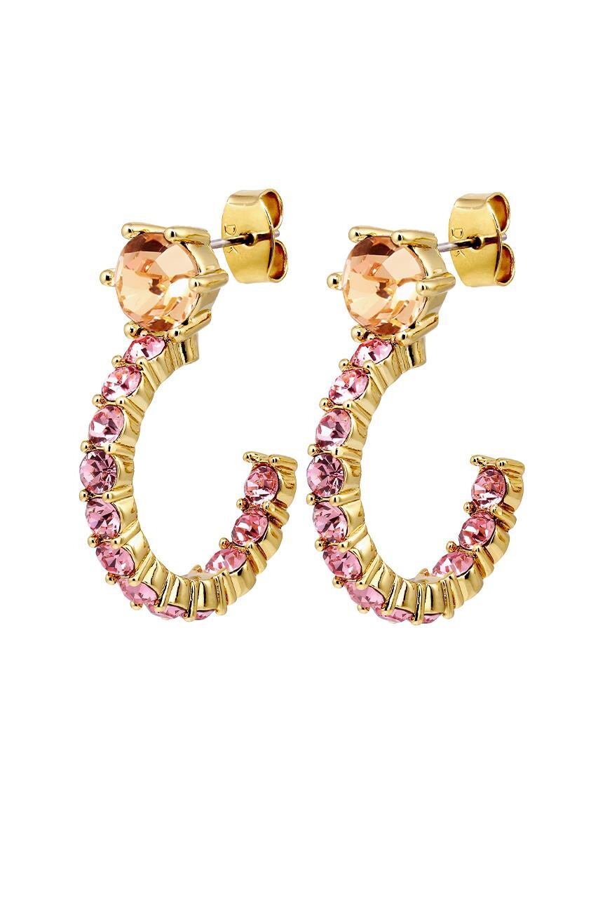 DYRBERG/KERN ESPRIT EARRING 480097 (Gold, Pink, ONESIZE)