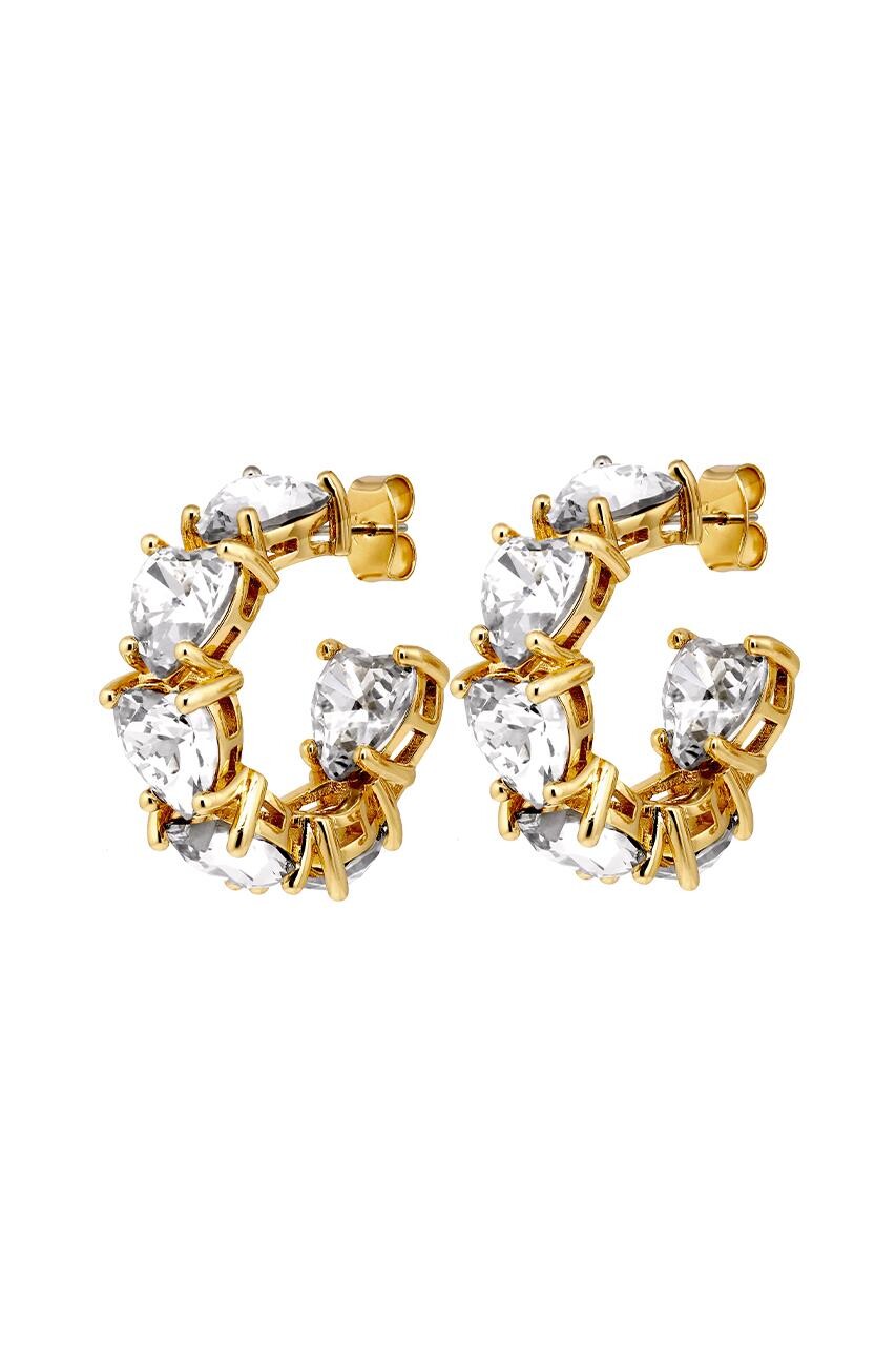 DYRBERG/KERN HARDY EARRING  480014 (Gold, Crystal, ONESIZE)
