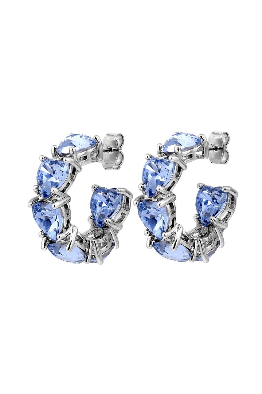 DYRBERG/KERN HARDY EARRING 480016 (Silver, Blue, ONESIZE)