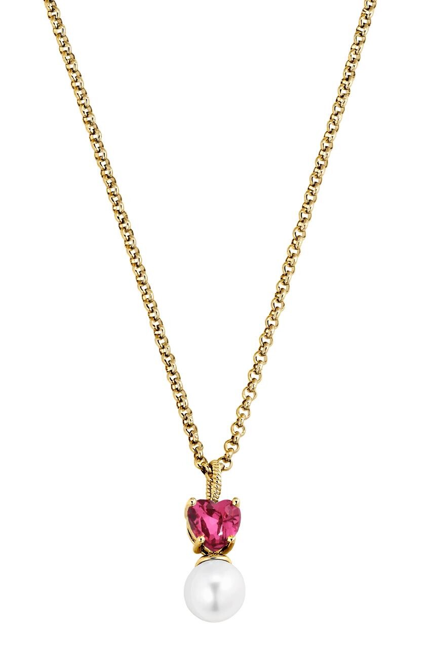 DYRBERG KERN COLUME NECKLACE 480118 (Gold, Pink, ONESIZE)