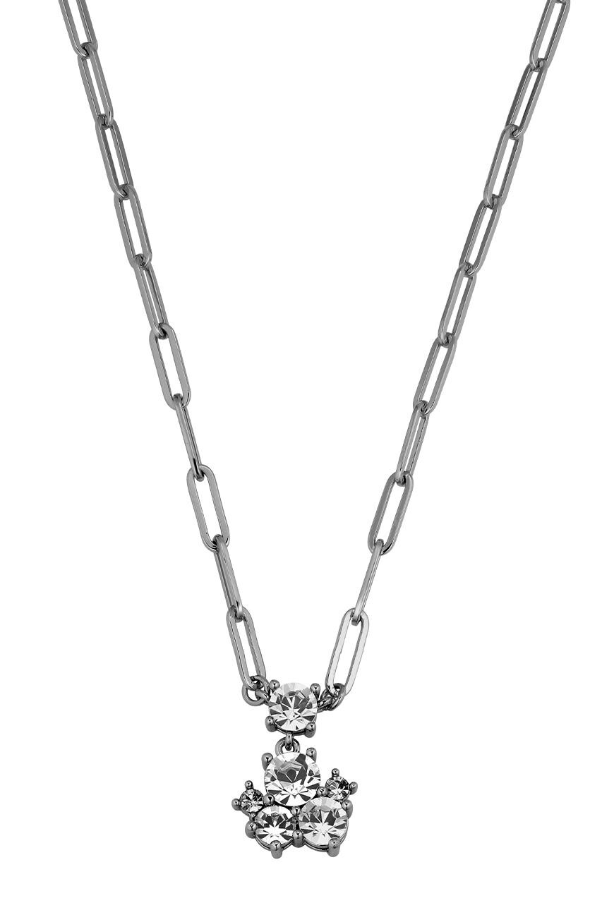 DYRBERG KERN TANZY NECKLACE 480124 (Silver, Crystal, ONESIZE)
