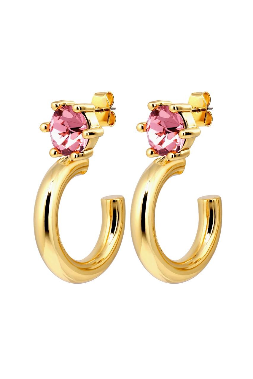 DYRBERG KERN QUINTE EARRING 480080 (Gold, Pink, ONESIZE)