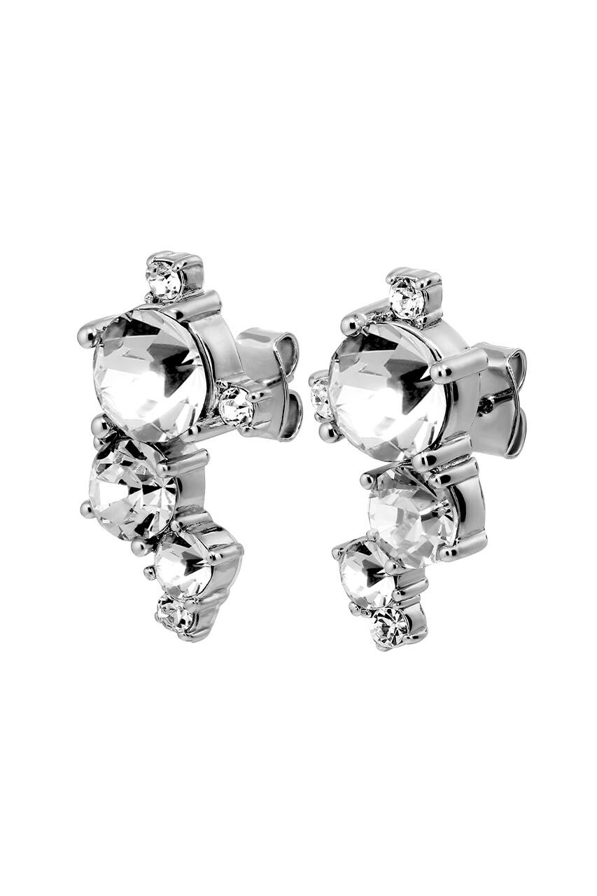 DYRBERG KERN CURRA EARRING 480086 (Silver, Crystal, ONESIZE)