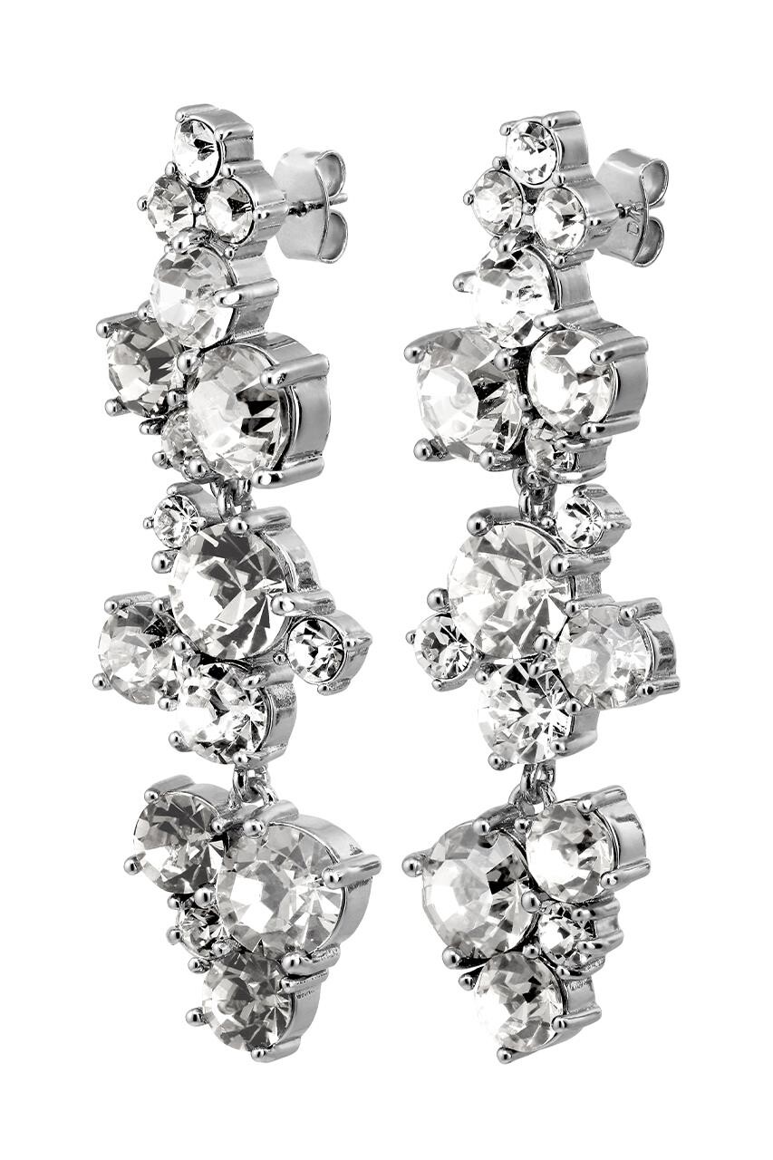 DYRBERG/KERN MAYHEM EARRING 480044 (Silver, Crystal, ONESIZE)